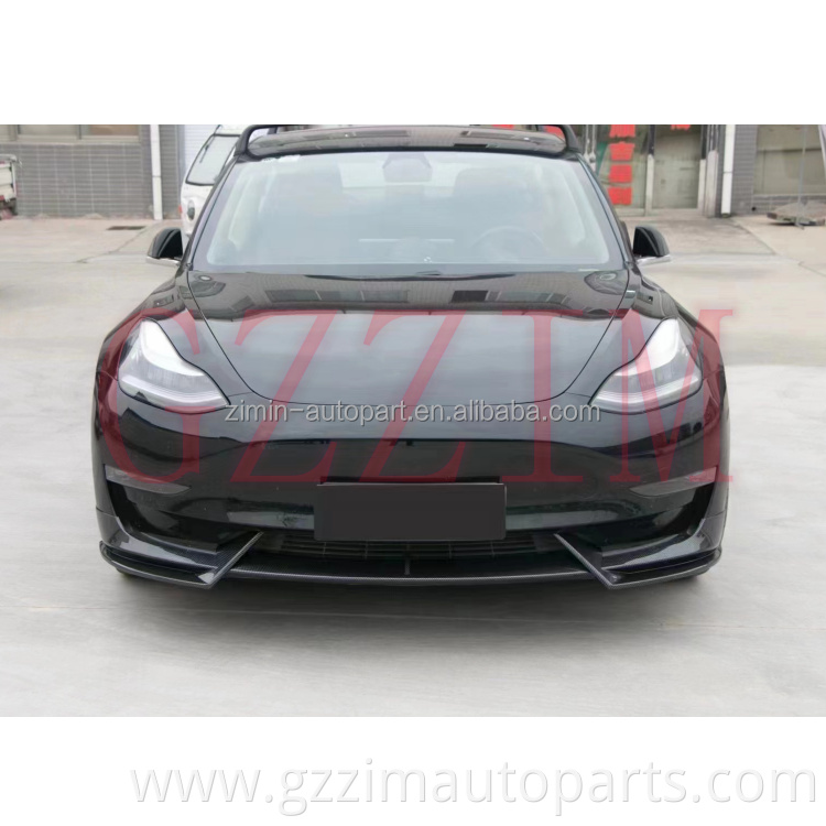 Car Front Bumper Lip Splitters Spoiler for Tesla Model 3 Model Y